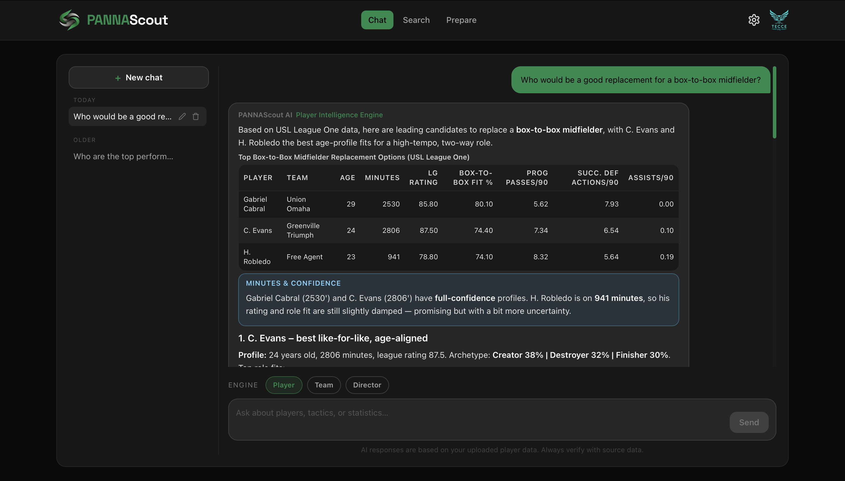 PANNAScout AI chatbot